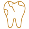 Cracked teeth Icon