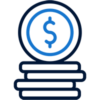 Icon of Coins to represent Affordable