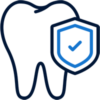 Icon of Teeth Protection to represent Lasting