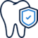 Icon of Teeth Protection to represent Lasting